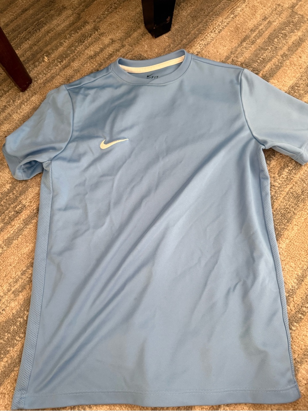Nike Light Blue Short Sleeve Dri-FIT Athletic Tee